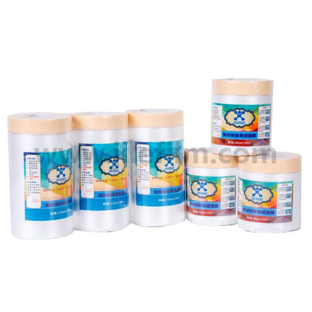 فيلم HDPE مع شريط لاصق كريب