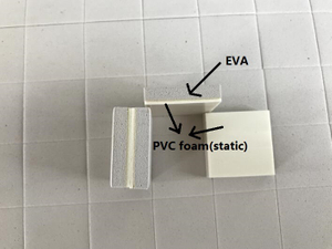 أسافين EVA مع رغوة PVC