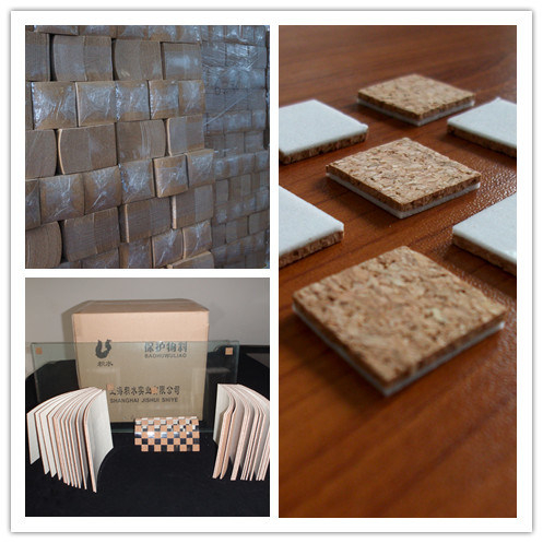 وسادات واقية من الفلين مع رغوة ذاتية اللصق